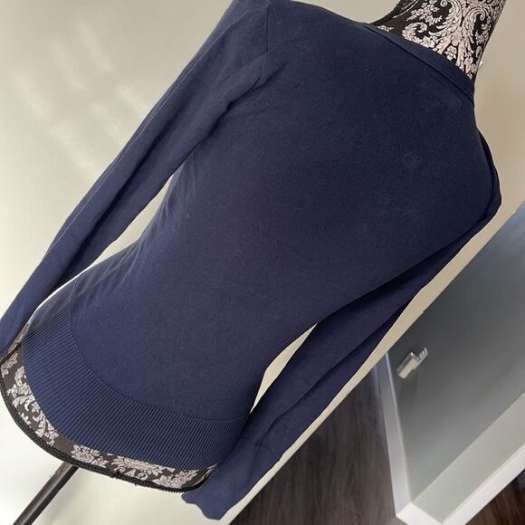 Agnes B. Snap Cardigan Blue NEW - Picture 3 of 3